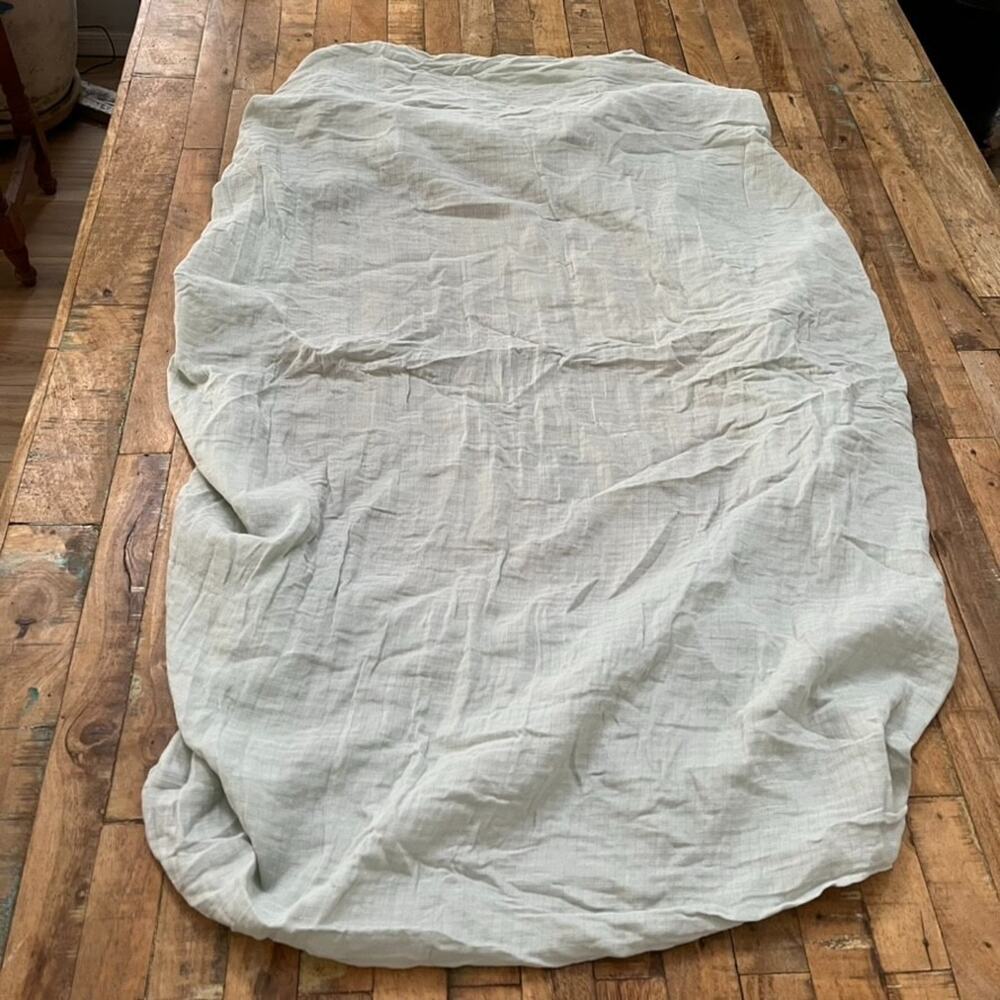 Set of two Newton Organic Cotton Fitted Crib Sheet Mint Green Ultra Breathable